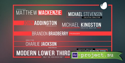 Videohive: Modern Lower Third - Project for After Effects 