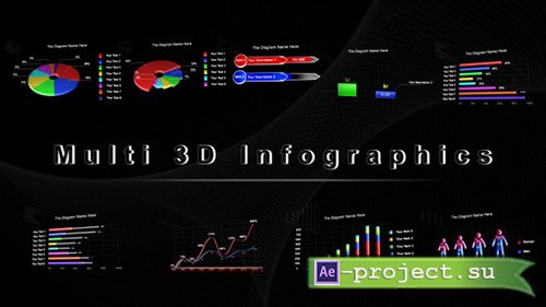 Videohive: Multi 3D Infographics - Project for After Effects 
