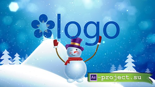 Pond5: Snowman Brings Logo - Project for After Effects 