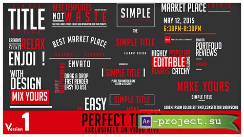 Videohive: Perfect Titles  - Project for After Effects 