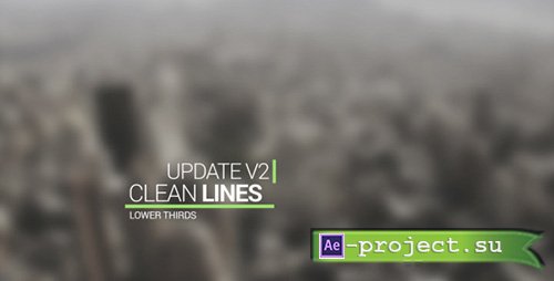 Videohive: Clean Lines Lower Third - Project for After Effects 