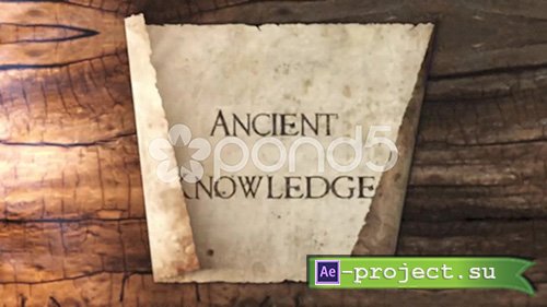 Pond5: Ancient Scroll Titles - Project for After Effects 