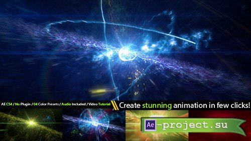 Videohive: Cinematic Space Particles Explosion Logo Intro - Project for After Effects