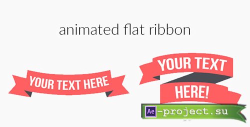 Videohive: Animated Flat Ribbon - Project for After Effects