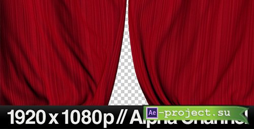 Videohive: Realistic Red Curtains Closing- Motion Graphics