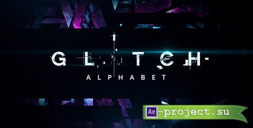 Videohive: Glitch Alphabet - Project for After Effects
