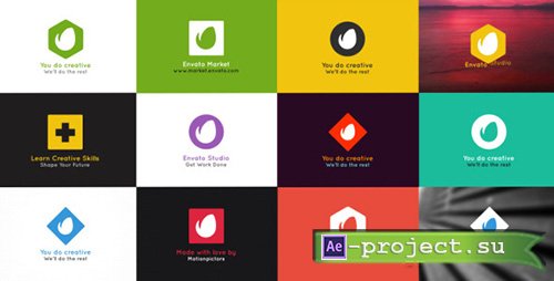 Videohive: Simple Folding Logo - Project for After Effects 