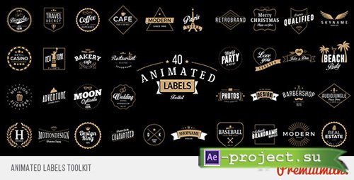 Videohive: Animated Labels Toolkit - Project for After Effects 