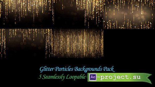 Videohive: Glitter Particles Backgrounds Pack - Motion Graphics 