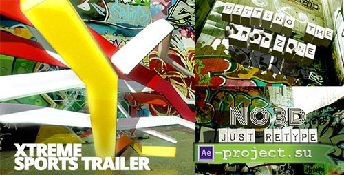 Videohive: Xtreme Sports Graffiti Trailer - Project for After Effects