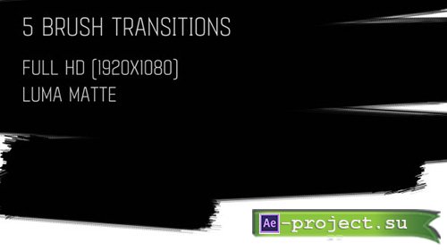 Videohive: Brush Transitions Pack1- Motion Graphics 