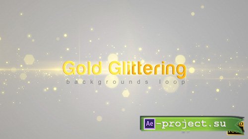 Videohive: Gold Glittering - Motion Graphics 