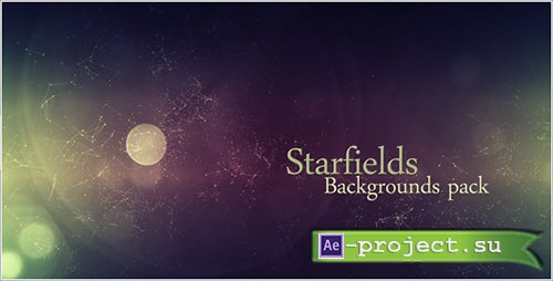 Videohive: Starfields Backgrounds Pack - Motion Graphics 