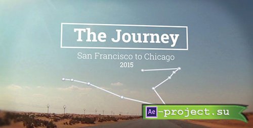 Videohive: The Journey Map Slideshow - Project for After Effects 