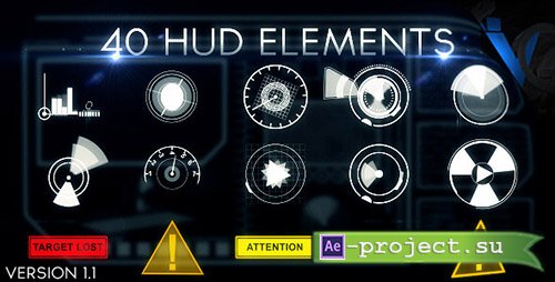 Videohive: Hud Elements 40 - Project for After Effects 