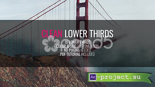 Pond5: Clean Lower Thirds - After Effects Template