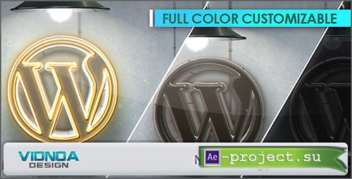 Videohive: Neon Lamp Light Reveal - Project for After Effects 