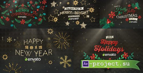 Videohive: Hanging Holiday Greetings Pack - Project for After Effects