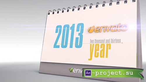 Videohive: The Desk Calendar - Project for Cinema 4D and AE 