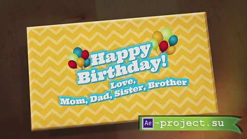 FluxVfx Happy Birthday Pop Up Book After Effects Template 