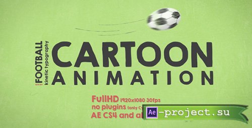 Videohive: Soccer Kinetic Typography Cartoon - Project for After Effects 
