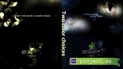 Videohive: Gold Particle and Memories Typography - Project for After Effects 