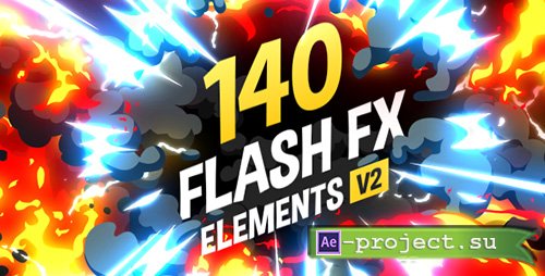 Videohive: 140 Flash FX Elements v.2 - Project for After Effects 