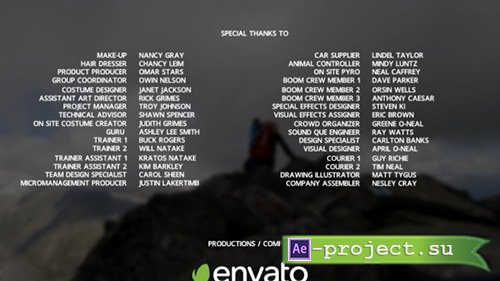 Videohive: Film Credits 9742628 - Project for After Effects