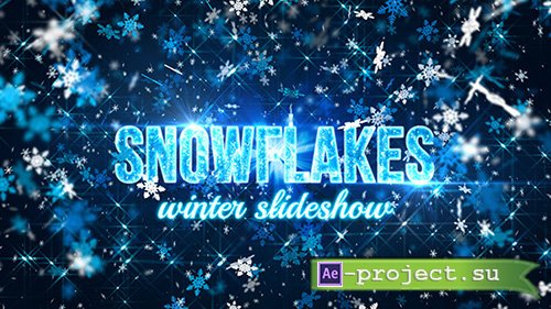 Videohive: Snowflakes (winter slideshow) - Project for After Effects 