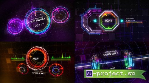 Videohive: Techno Music Visualizer - Project for After Effects 