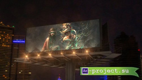 Videohive: Billboard In Night City - Project for After Effects 