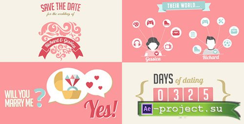 Videohive: The Two Of Us Love Story Timeline & Save The Date - Project for After Effects