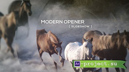 Videohive: Modern Opener - Slideshow - Project for After Effects