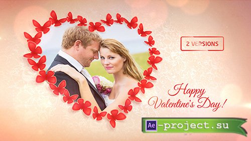 Videohive: Sweet Butterflies: Valentine's Day Card - Project for After Effects