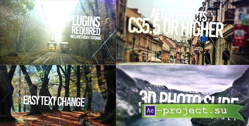 Videohive: 3D Slide Photo - Project for After Effects 