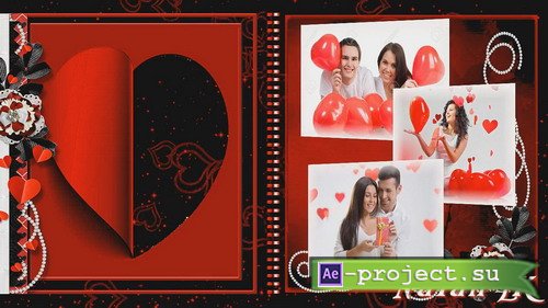 Valentine album for him - Project for Proshow Producer