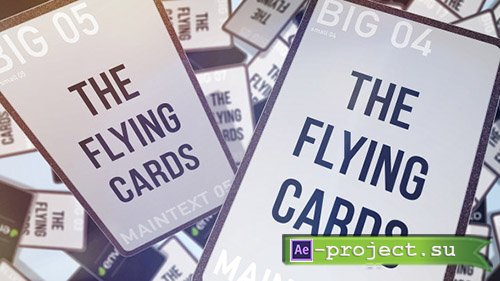 Videohive: Flying cards - Project for After Effects 
