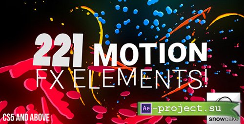 Videohive: 221 Motion FX Elements Pack - Project for After Effects 