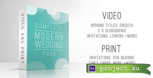 Videohive: Complete Modern Wedding Pack - Project for After Effects 