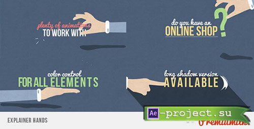 Videohive: Explainer Hands - Project for After Effects 