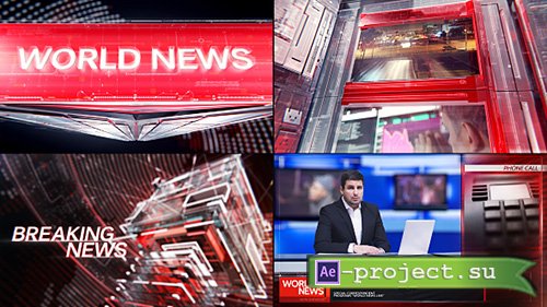 Videohive: Broadcast Graphic Package - 01 - Project for After Effects 