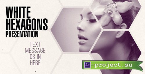Videohive: Clean White Hexagon Presentation - Project for After Effects 