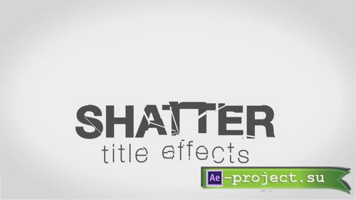 Cracked Titles - Project for After Effects