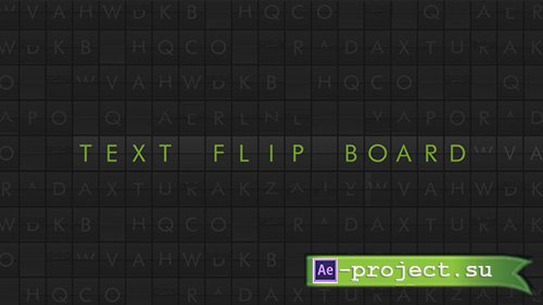 Videohive: Text Flip Board - Project for After Effects 