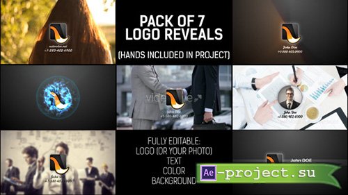 Videohive: Pack of Hand Logo - Project for After Effects 