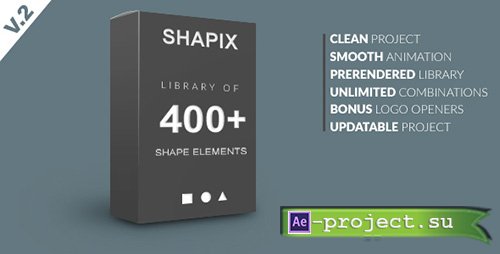 Videohive: Shapix - Shape Elements Pack - Project for After Effects 