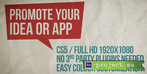 Videohive: Promote Your Idea, App Or Service - Project for After Effects 