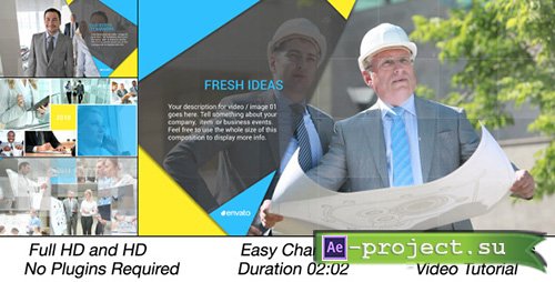 Videohive: Clean Corporate Multi Video Slideshow - Project for After Effects 