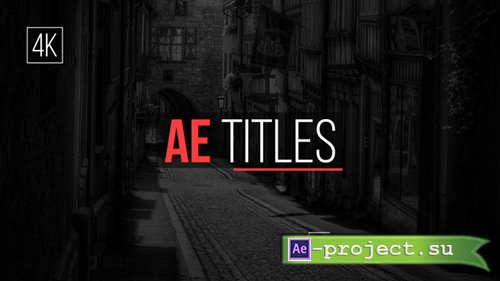 Videohive: AE Titles - Project for After Effects 