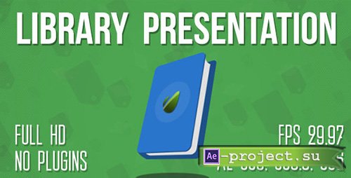 Videohive: Library or Bookstore Presentation - Project for After Effects 